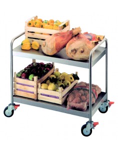 CARRELLO ACCIAIO INOX 2...
